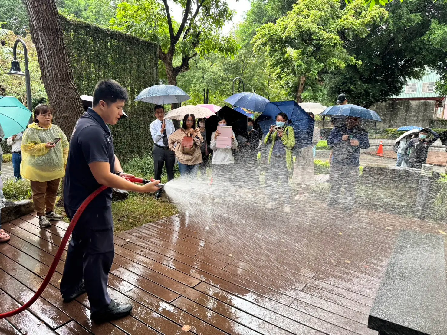 強化文化資產守護韌性 臺中文學館進行實境防災演練