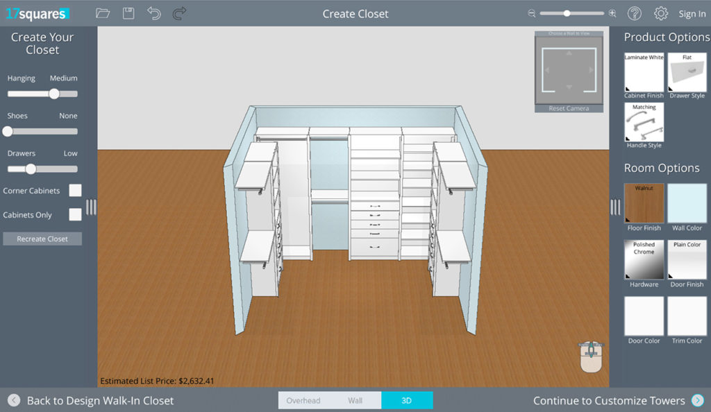 17SquaresAutoCreate Free Online Closet Design