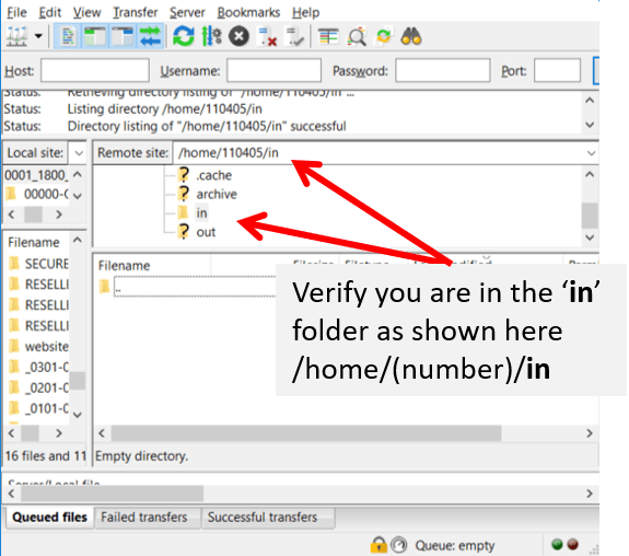 SFTP File Transfer How to use FileZilla 1800 Notify
