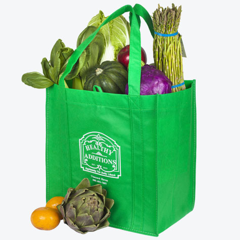 Custom Printed Reusable Bags - Shopping & Grocery totes with logo