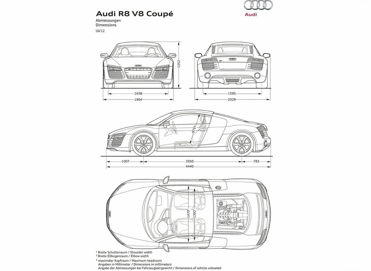 Audi R8 specifications, photos, videos, equipment, overview