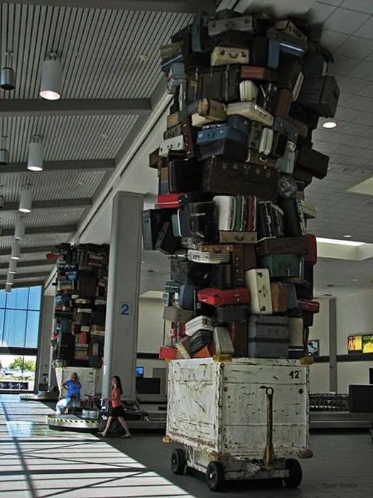 Stacked Suitcases
