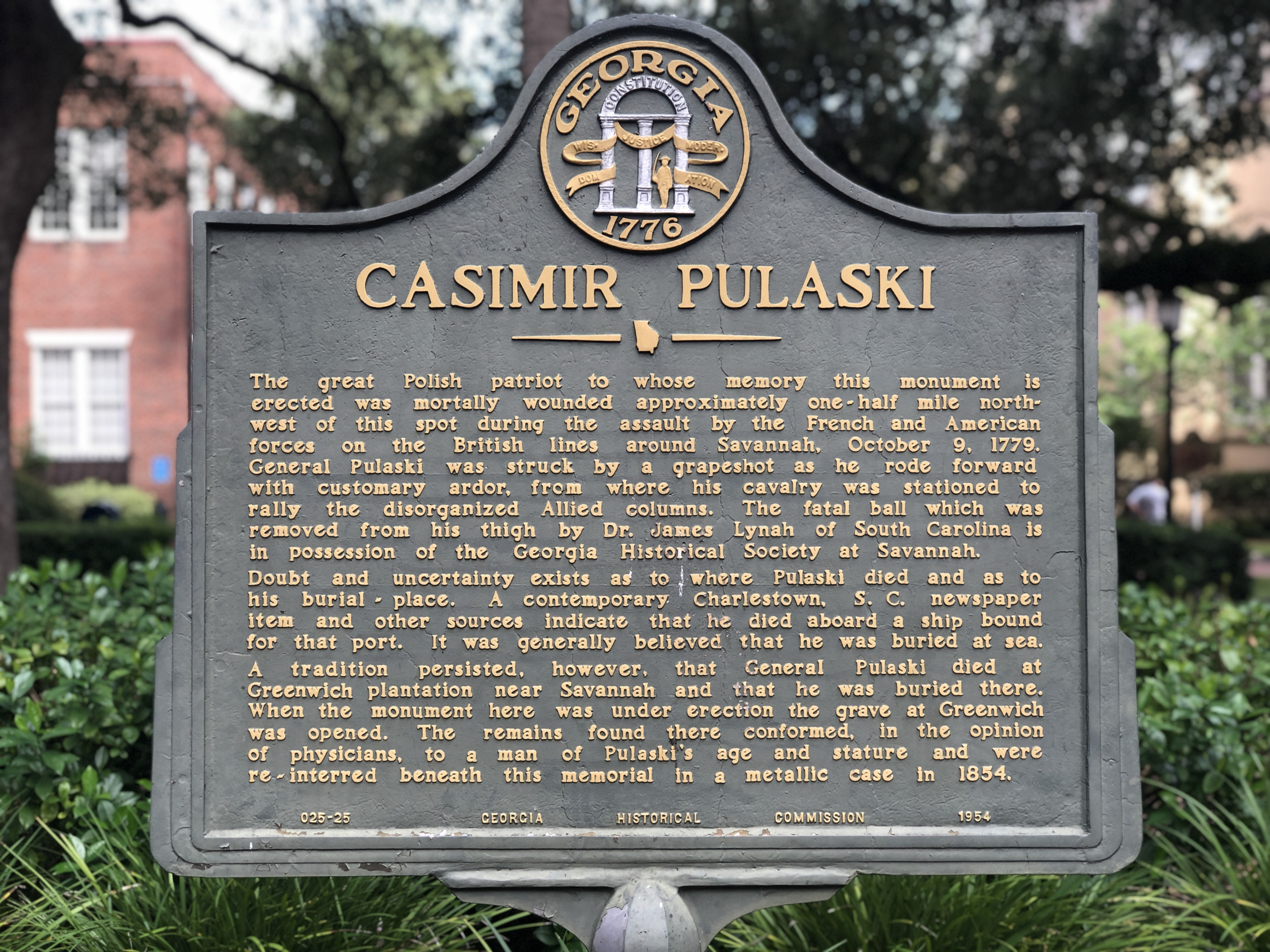 18 Casimir Pulaski Grave 1 Ghost Tour