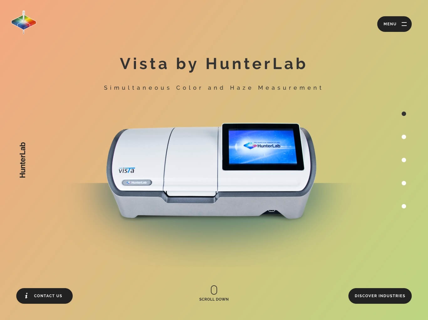Best Color & Haze Spectrophotometer Vista by HunterLab Hunte 1GUU