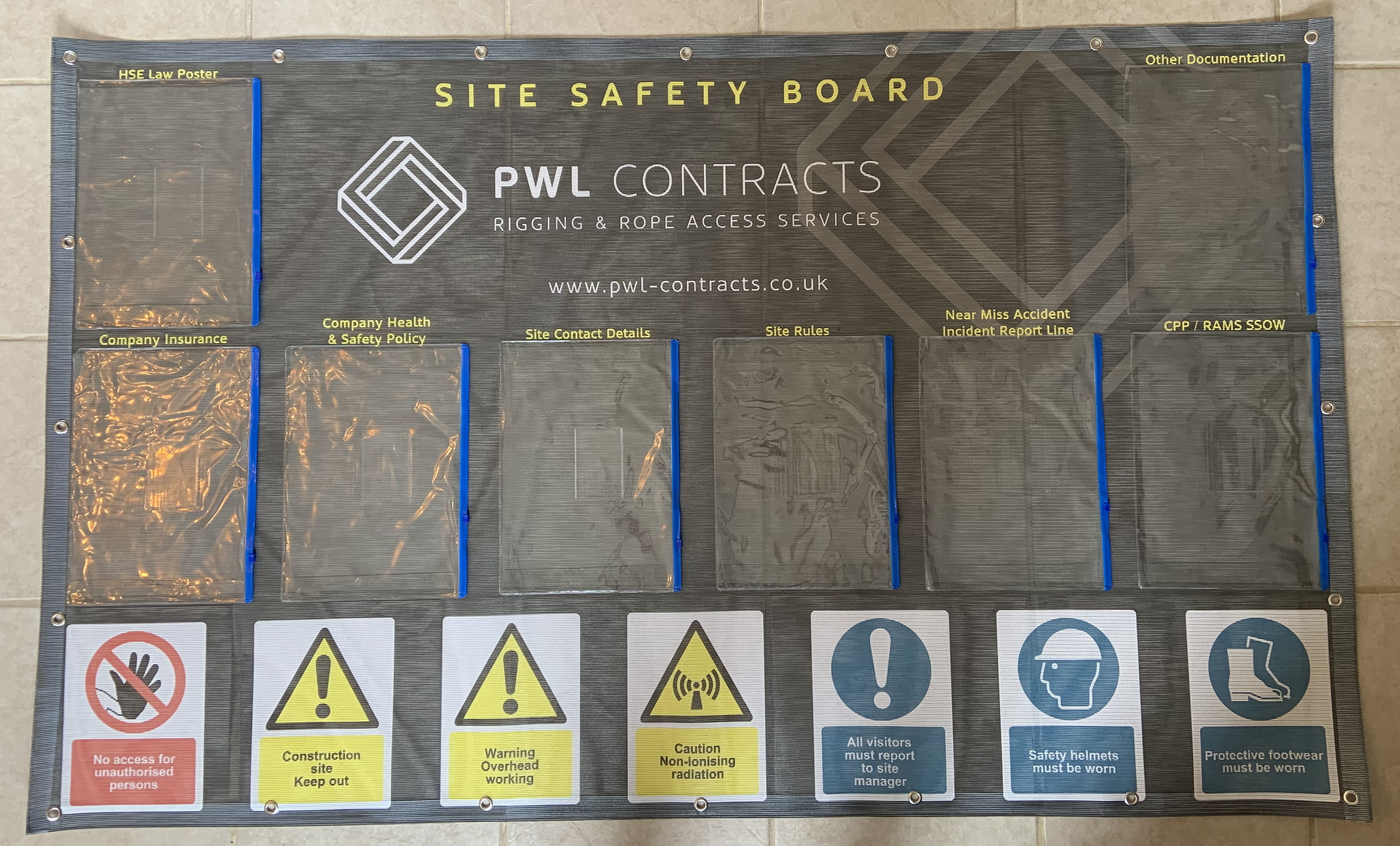 Custom Design Site Health & Safety Boards Signs 1J2