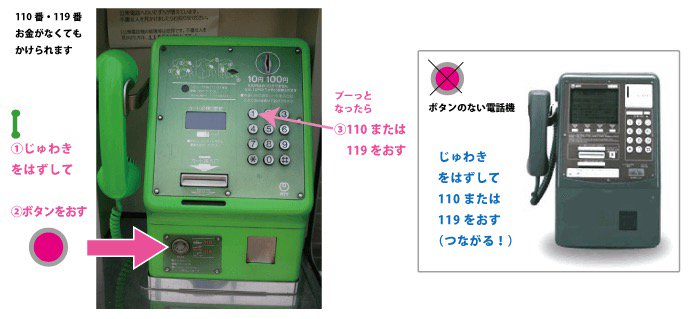 公衆電話からの緊急電話のかけ方を子供に伝える 1分で感動