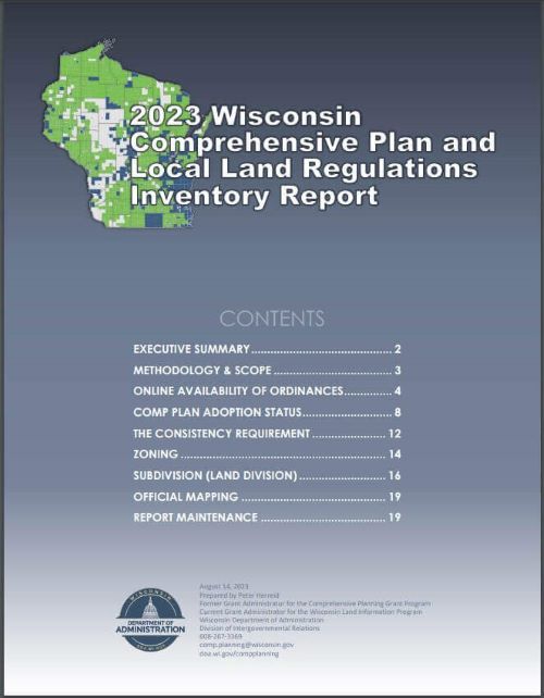 Wisconsin Comprehensive Plan and Local Land Regulations Inventory