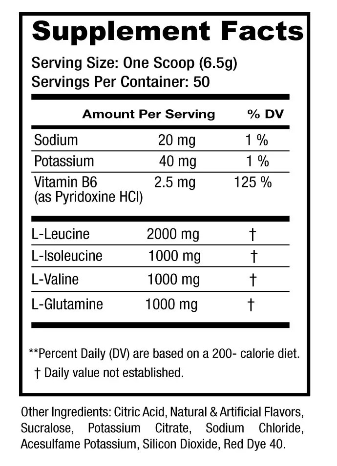 BCAA 325g 50 Servings 1 Life Science