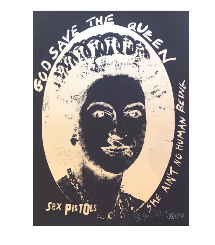 Jamie Reid God Save The Queen Postage Stamp « 1LOVE ART & CULTURE