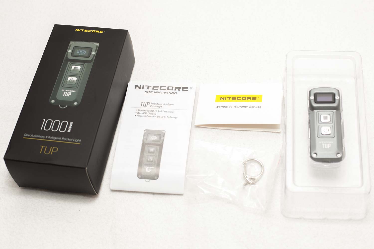 Nitecore TUP review: 1000 Lumens rechargeable EDC flashlight | 1lumen