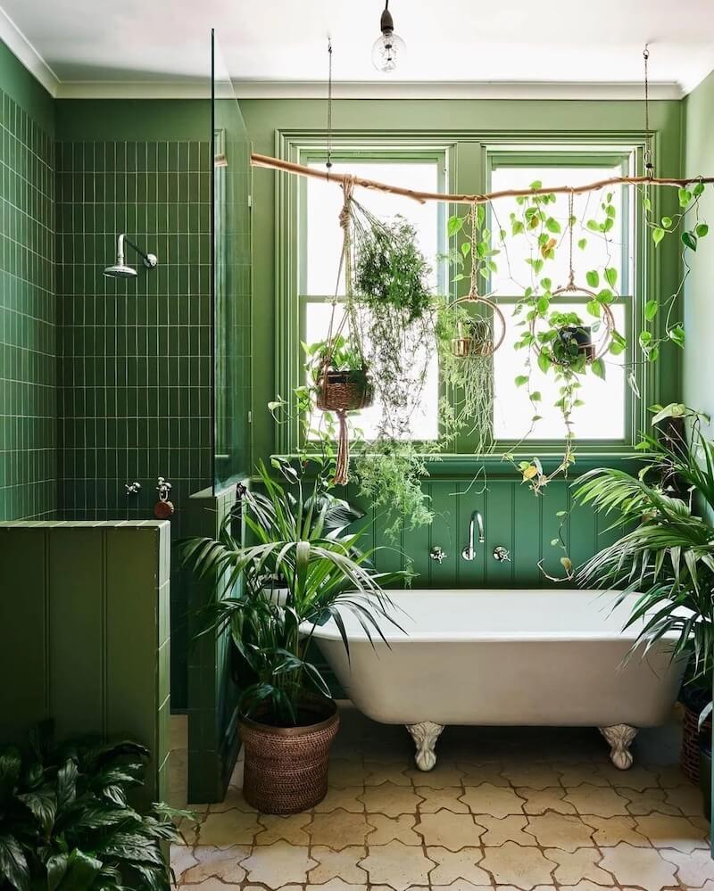 33 Enchanting Bathroom Plant Shelf Ideas