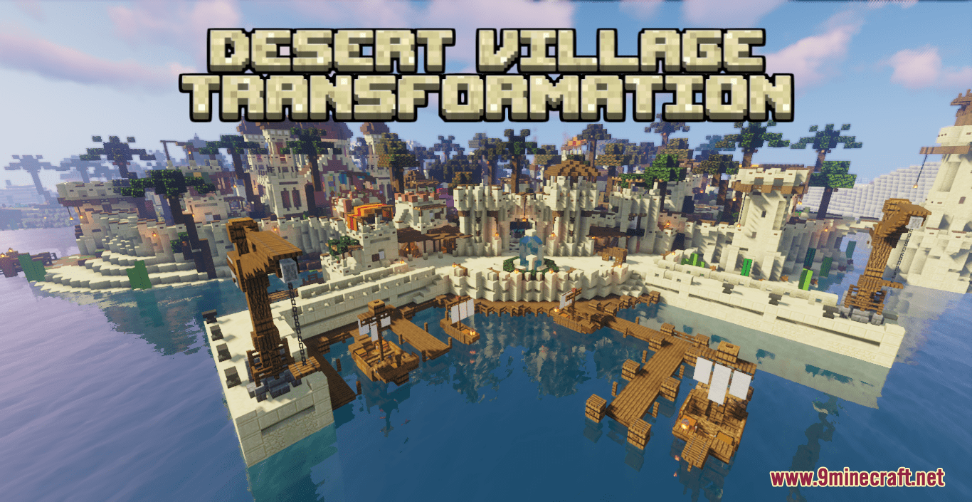 Desert Village Transformation Map 1Minecraft