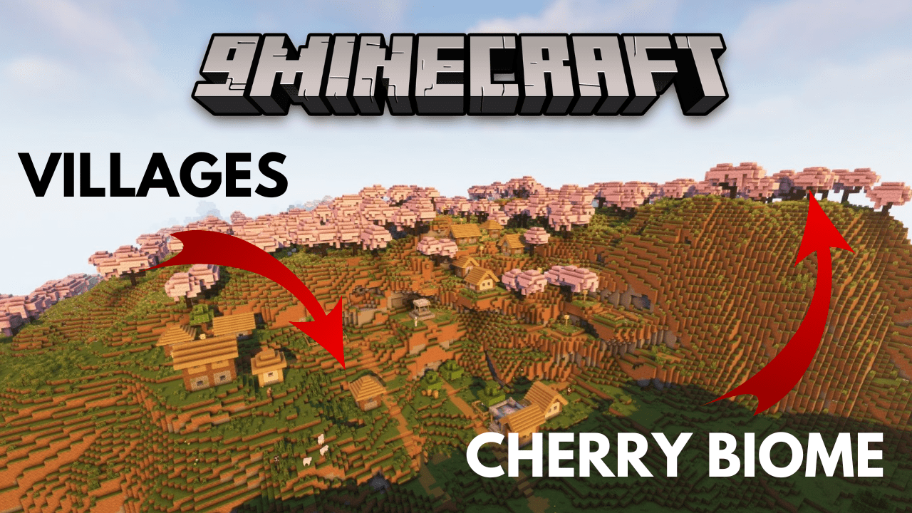5 Cherry Grove Village Spawn Minecraft Seeds Java Edition 1Minecraft