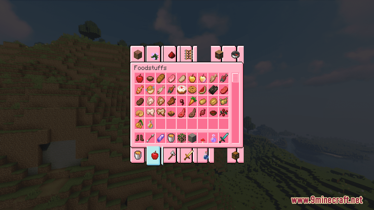 Pinkus Pink Gui Resource Pack 1Minecraft