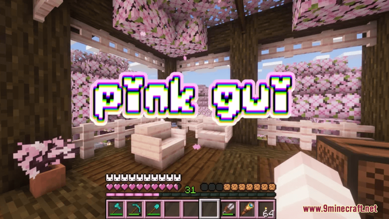 Pink Gui Bunny Hud Resource Pack 1Minecraft