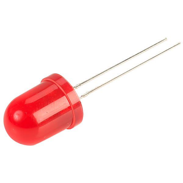 5pcs 10mm LED Diffused Red Light Emitting Diode Electronic Components