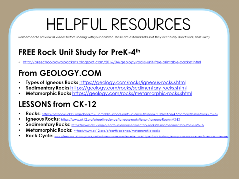 Earth Science Printables Rocks 1+1+1=1