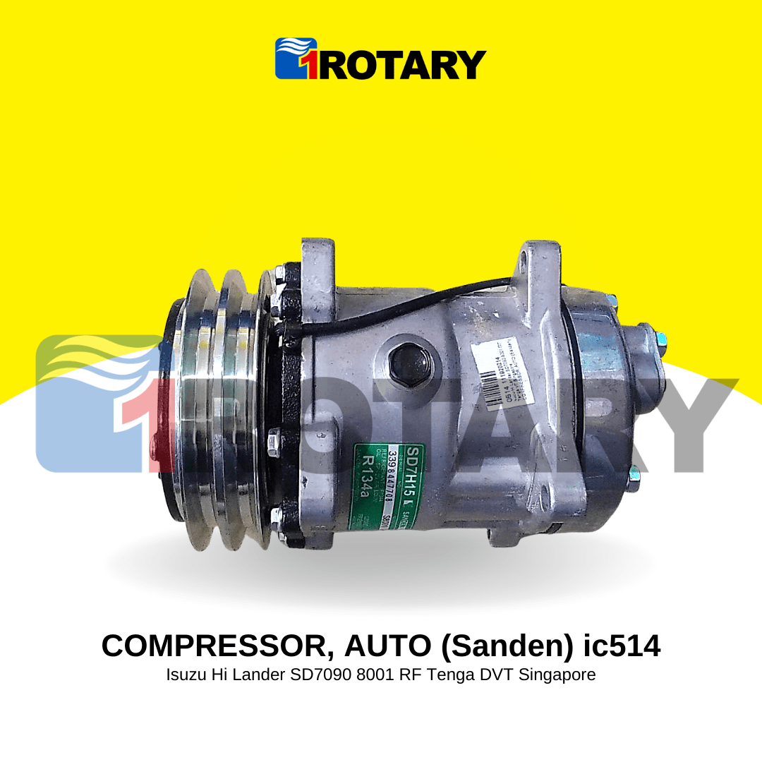 1Rotary Auto Compressor (Sanden) Isuzu Hi Lander SD7090 8001 RF Tenga
