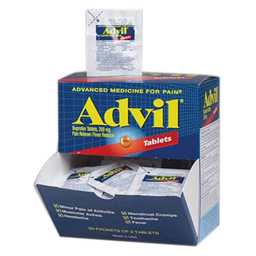 Advil Single Dosage Packets 100Pack Pain Relief