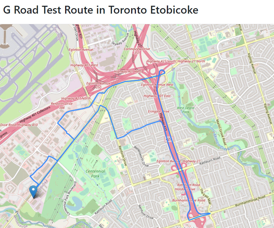 Etobicoke Drive Test center