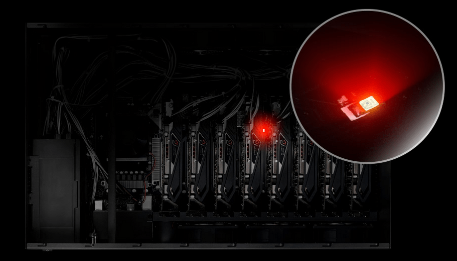 СвеÑодиоднÑй индикаÑÐ¾Ñ Ð¸Ð½Ð´Ð¸ÐºÐ°ÑоÑа видеокаÑÑÑ AsRock H110 Pro BTC +