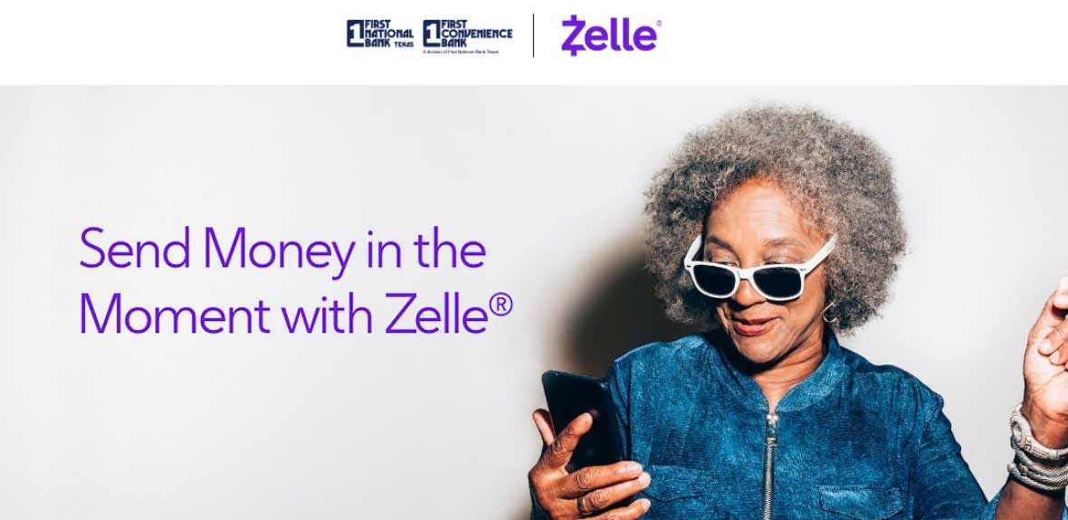 Zelle First National Bank Texas First Convenience Bank