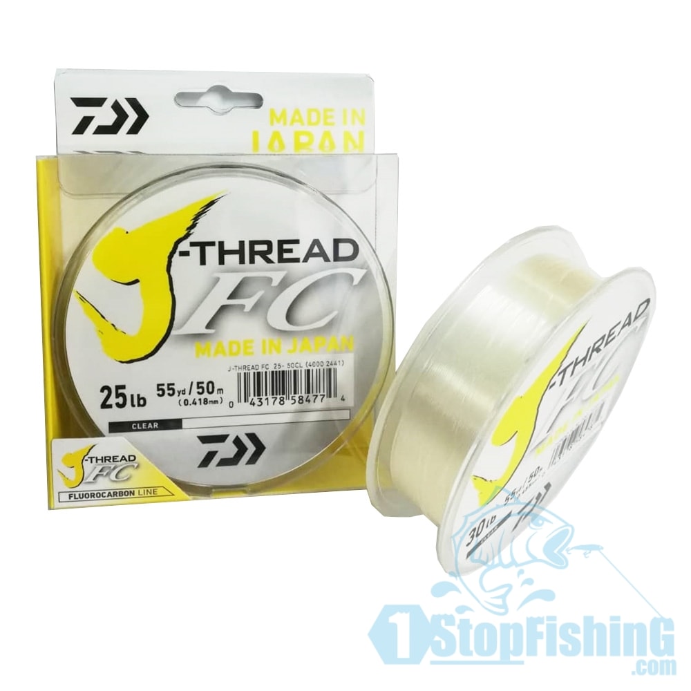 DAIWA JTHREAD FC LEADER 100 FLUOROCARBON LINE ( 55Yds/50M