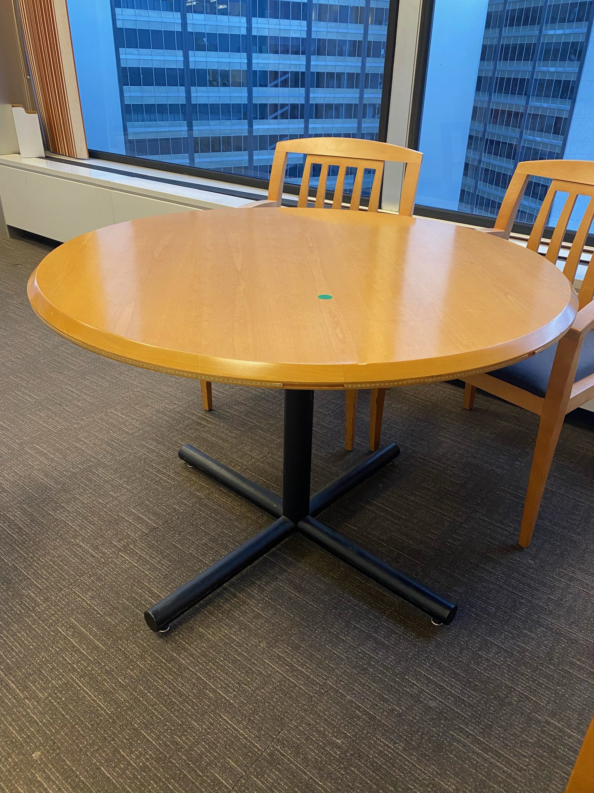 42" Diameter Round Table, Light Wood Finish 1Stop Office Furniture