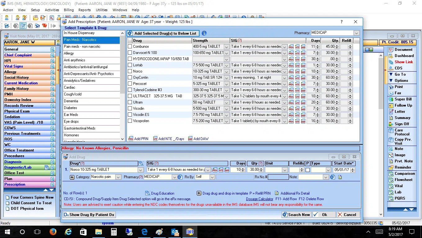 Hematology/Oncology EMR Software 1st Providers Choice