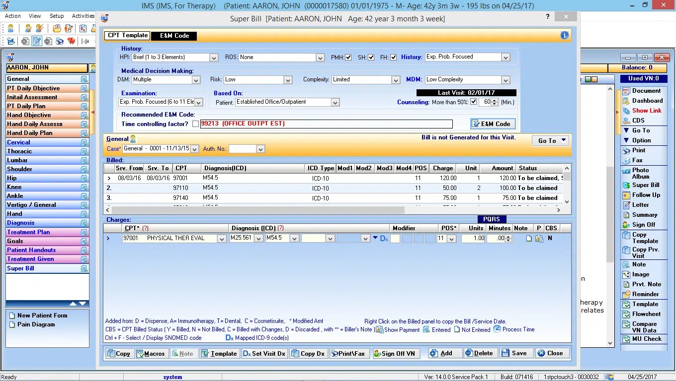 Physical Therapy EMR Software 1st Providers Choice