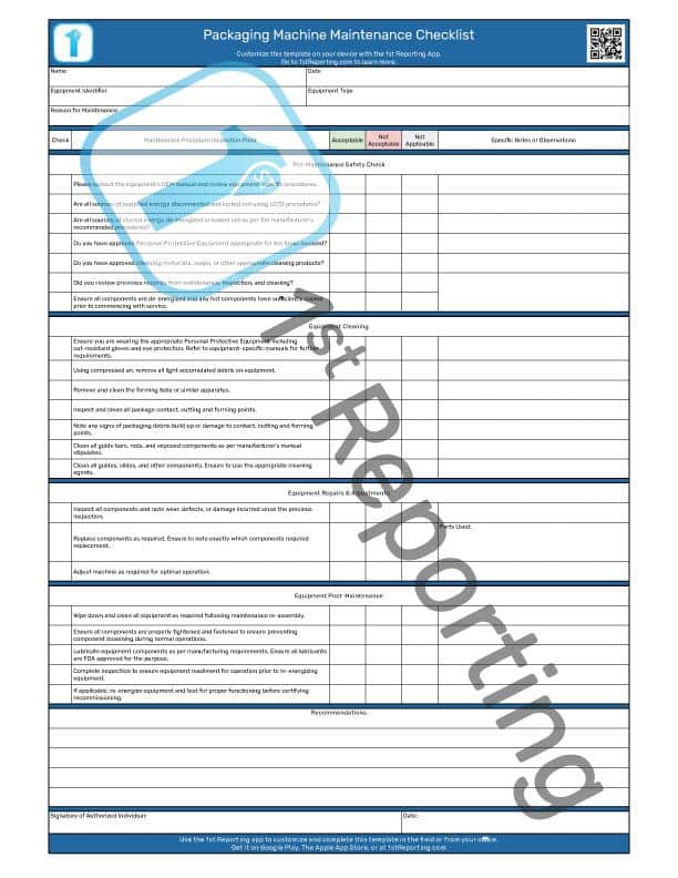 Packaging Machine Maintenance Checklist For Teams On The Move