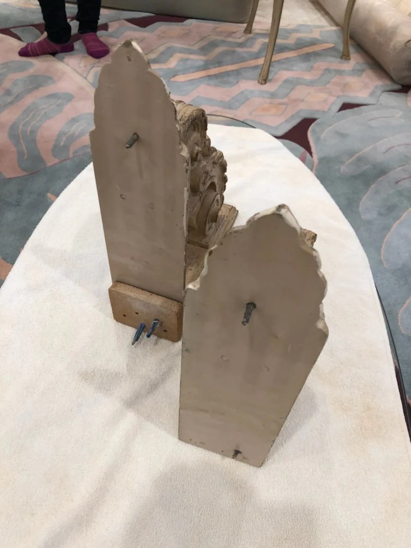 Pair of MidCentury Wall Brackets 1st Source Consignment