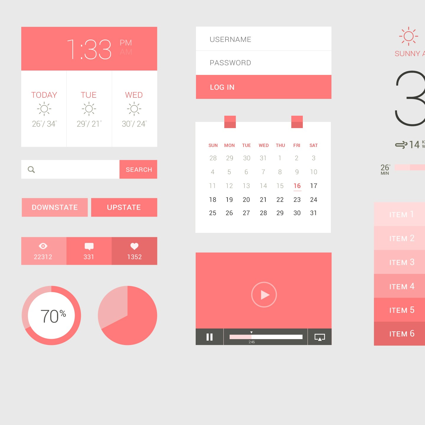 The Top 50 Free Flat Design UI Kits & Templates