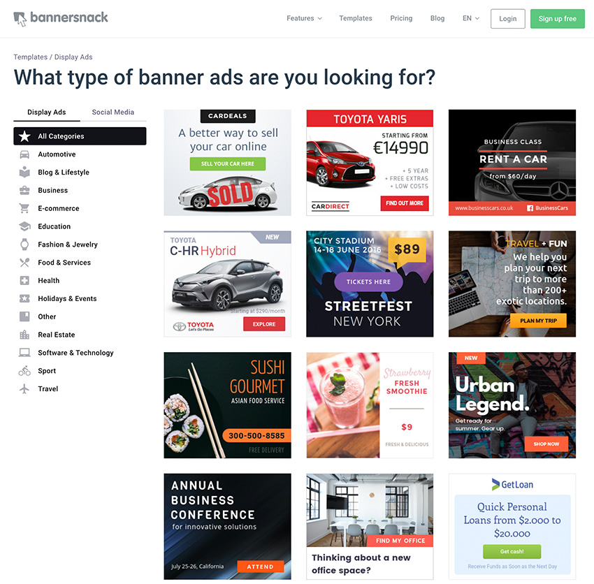 Bannersnack is an Online Design Tool for Professionals 1stDesigner