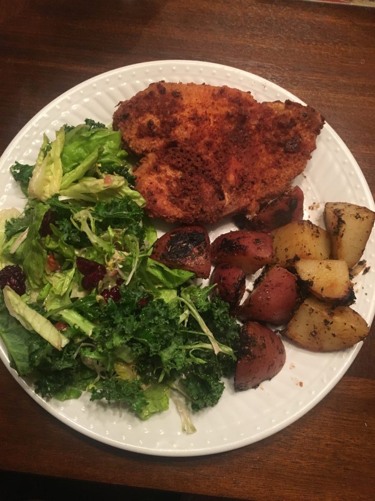 Zinfandel and Chipotle Pork Chops a meal of fruits and herbs!