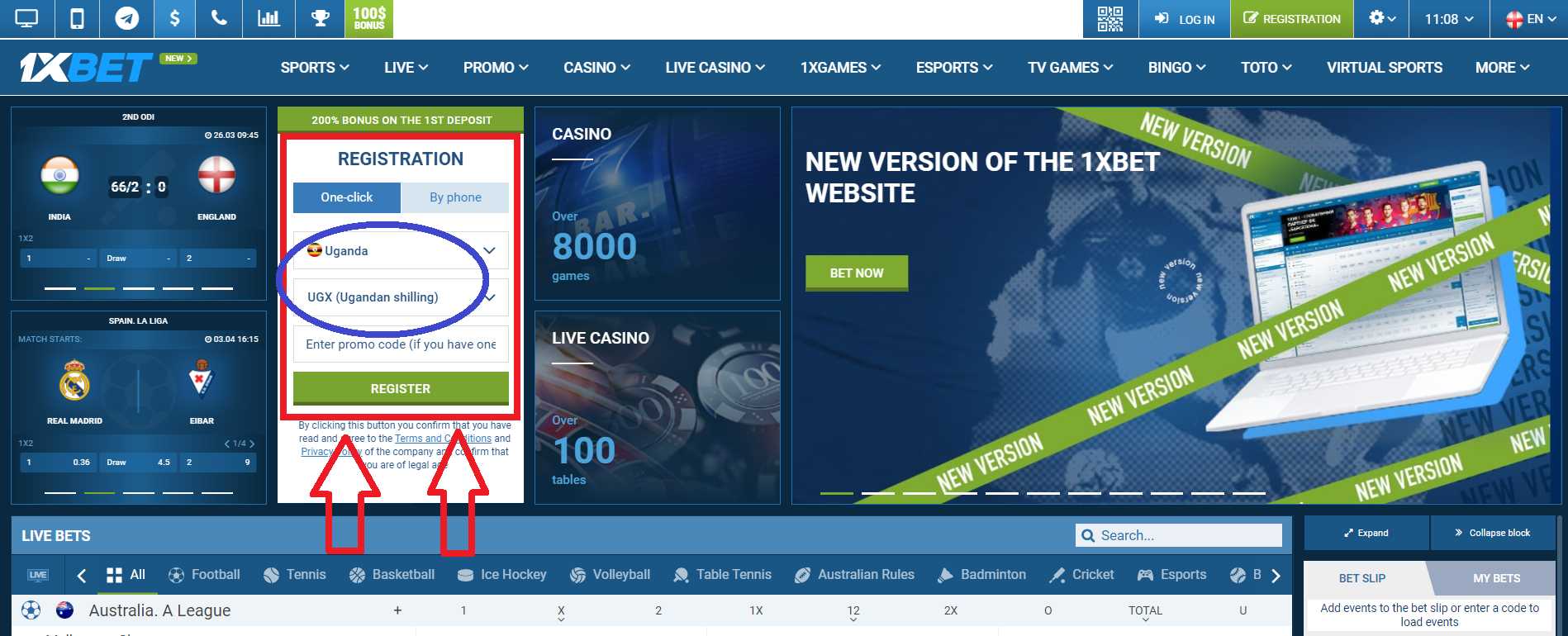 How to make first deposit in 1xBet Uganda 1xBet Uganda review