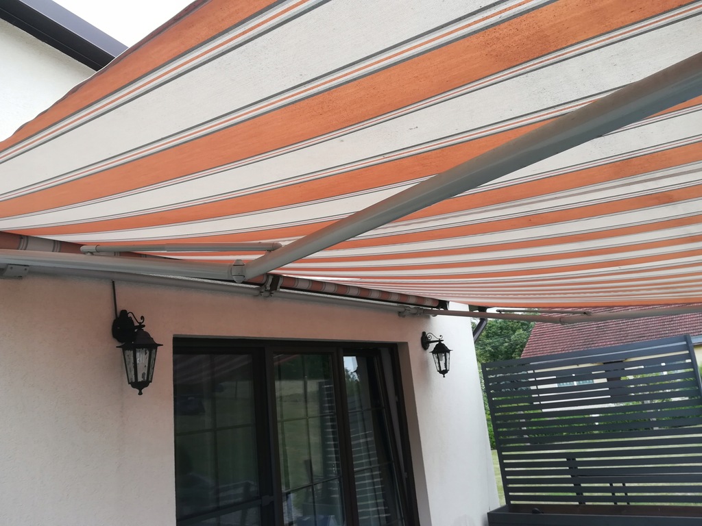 Markiza tarasowa elektryczna zewnętrzna 4800x3000 7466704666 oficjalne archiwum Allegro