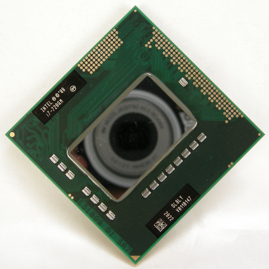 Intel Core i7720QM 1.60GHz2.80GHz/6MB/2,5 GT/s