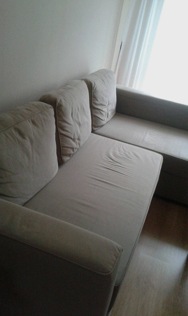 IKEA MANSTAD sofa rozkładana narożna beżowa kanapa 7195759800