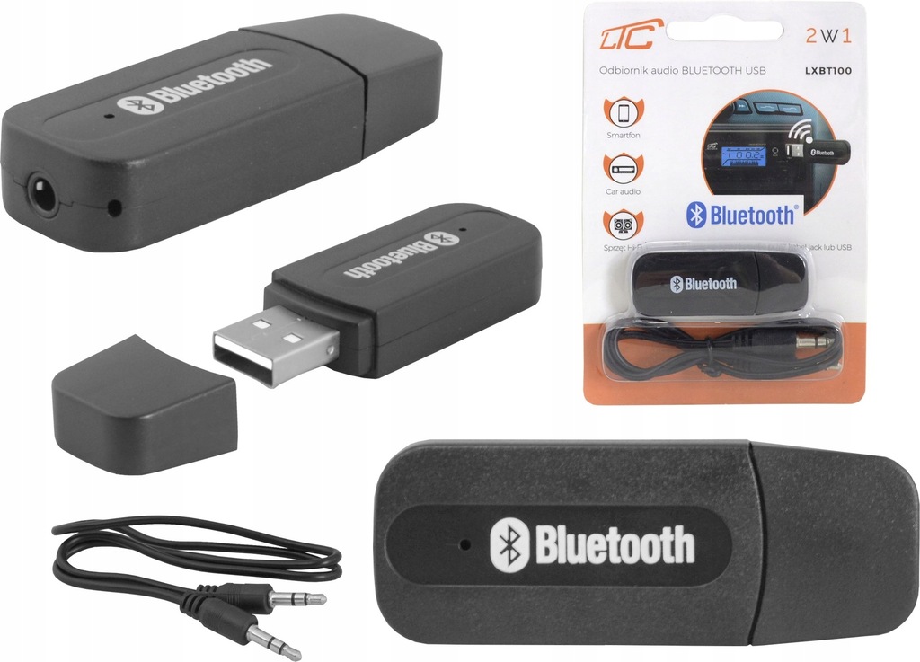 ADAPTER BLUETOOTH AUDIO AUX DO RADIA WIEŻY USB 4.0 7307097921
