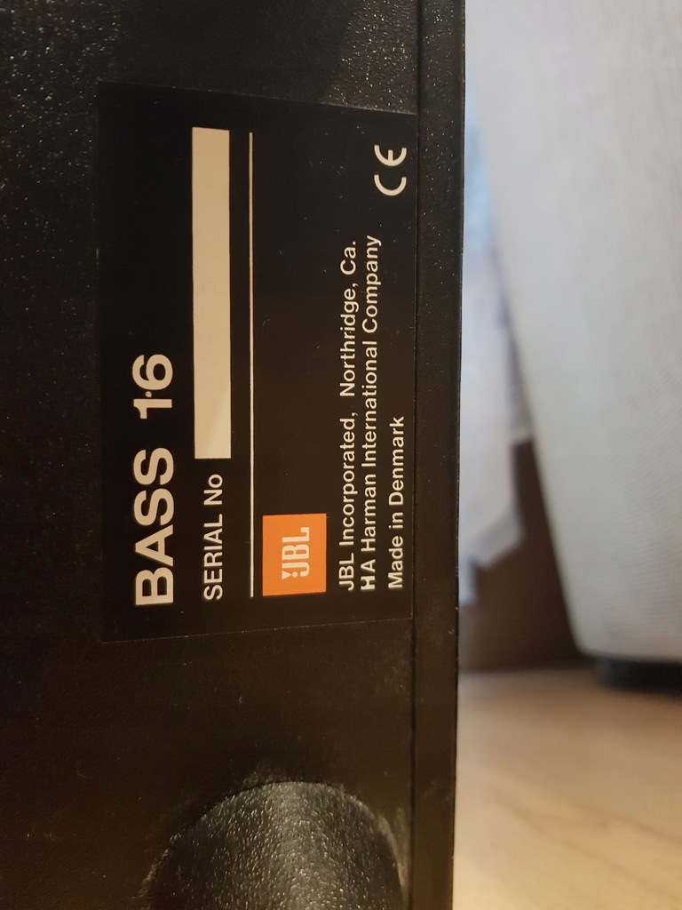 Subwoofer aktywny JBL BASS 16 **Extra Bass** 7762150347 oficjalne