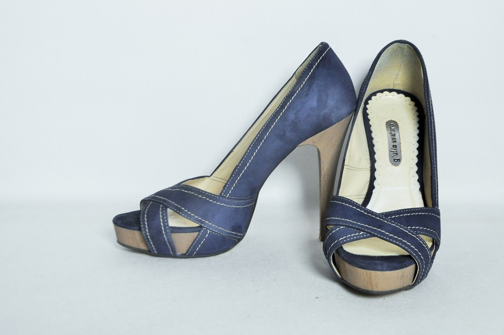 Granatowe szpilki giulio santoro rozm. 39 7362247957 oficjalne