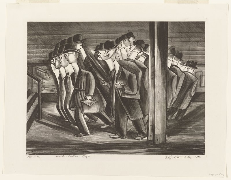 White Collar Boys, Elizabeth Olds; Printer C. Miller Mia