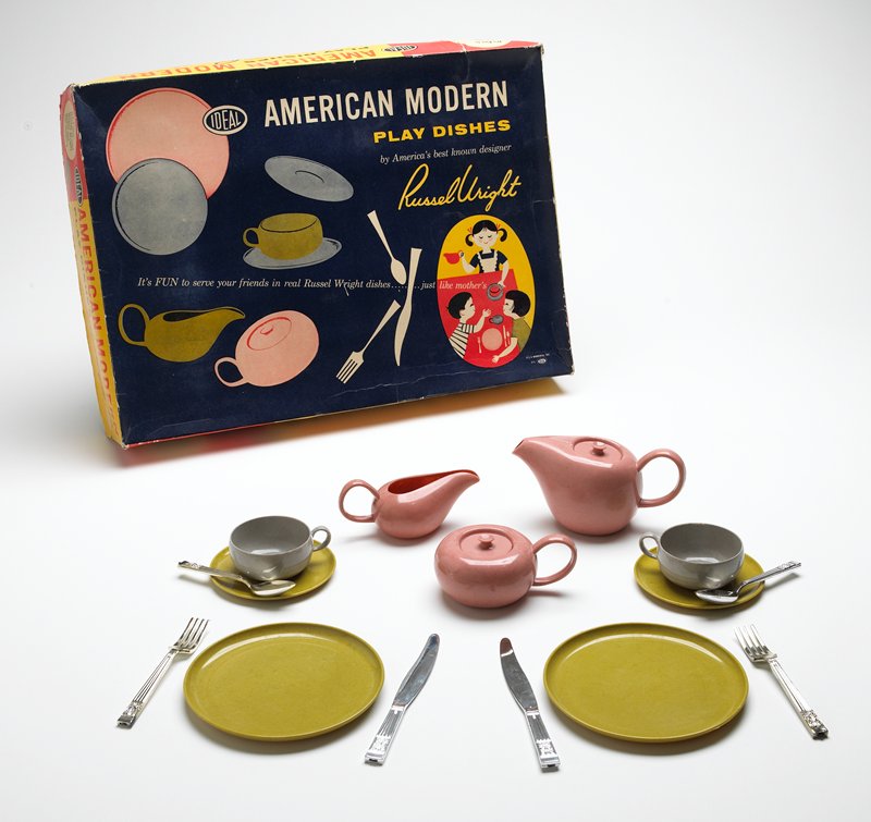 Cup and saucer, from "American Modern Play Dishes" set, Russel Wright