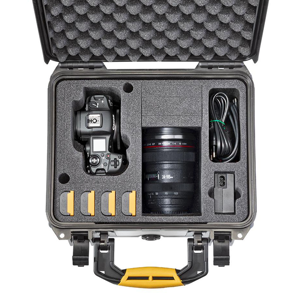 These custombuilt hard cases protect camera rigs for Canon, Fujifilm