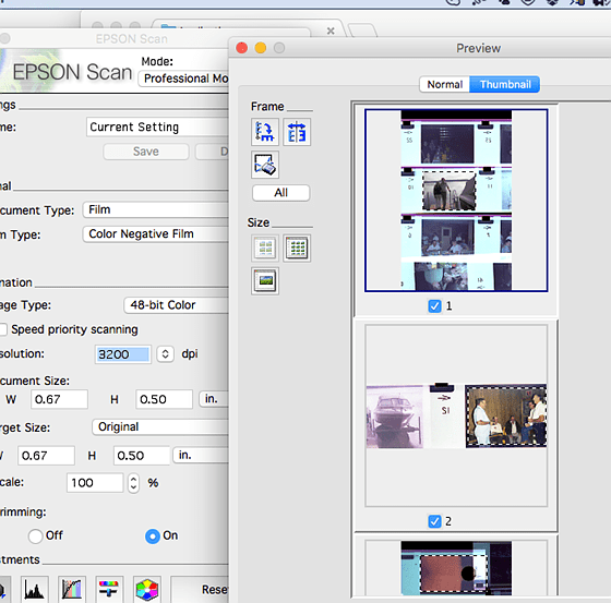 Help scanning 110mm color negs on Epson v600 Printers and Printing