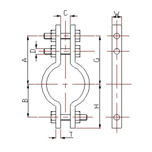 Industrial Pipe Clamps at best price in Howrah by Techno Crescent