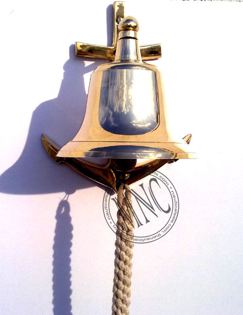 Nautical Brass Anchor Ship Bell, Nautical Brass Bells in Shekhpura