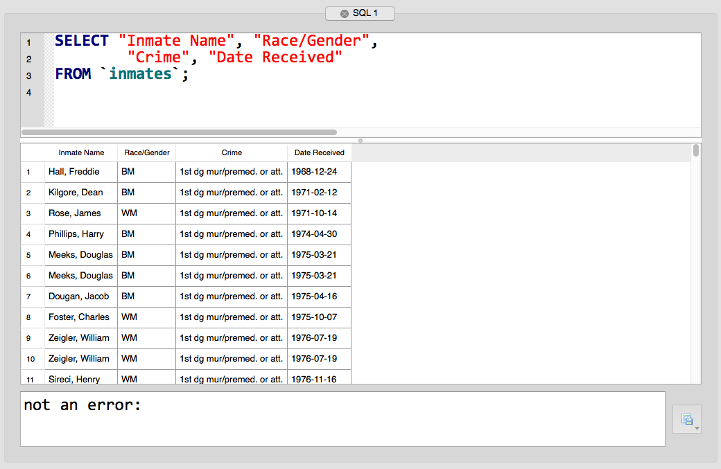 Getting to Know SQLite with a Client and a Database Public Affairs