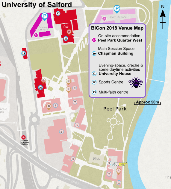 University Of Salford Campus Map And Guide [k5468yp8ywl8]